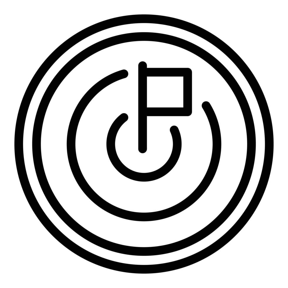 Education goal icon, outline style 15897549 Vector Art at Vecteezy