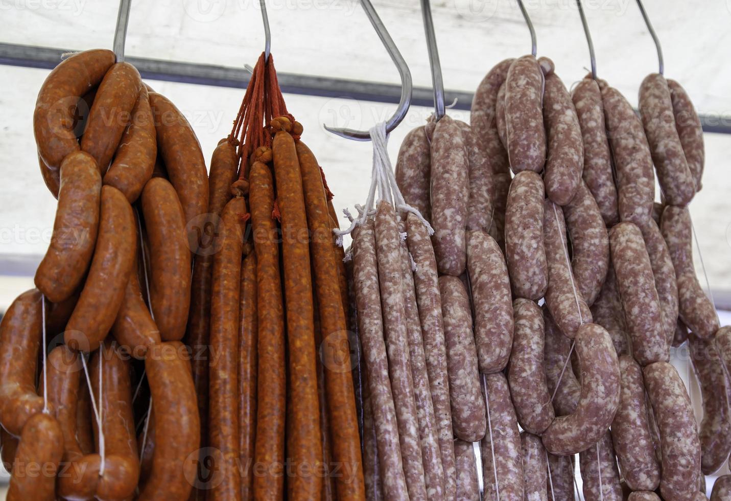 Dried pork sausage photo