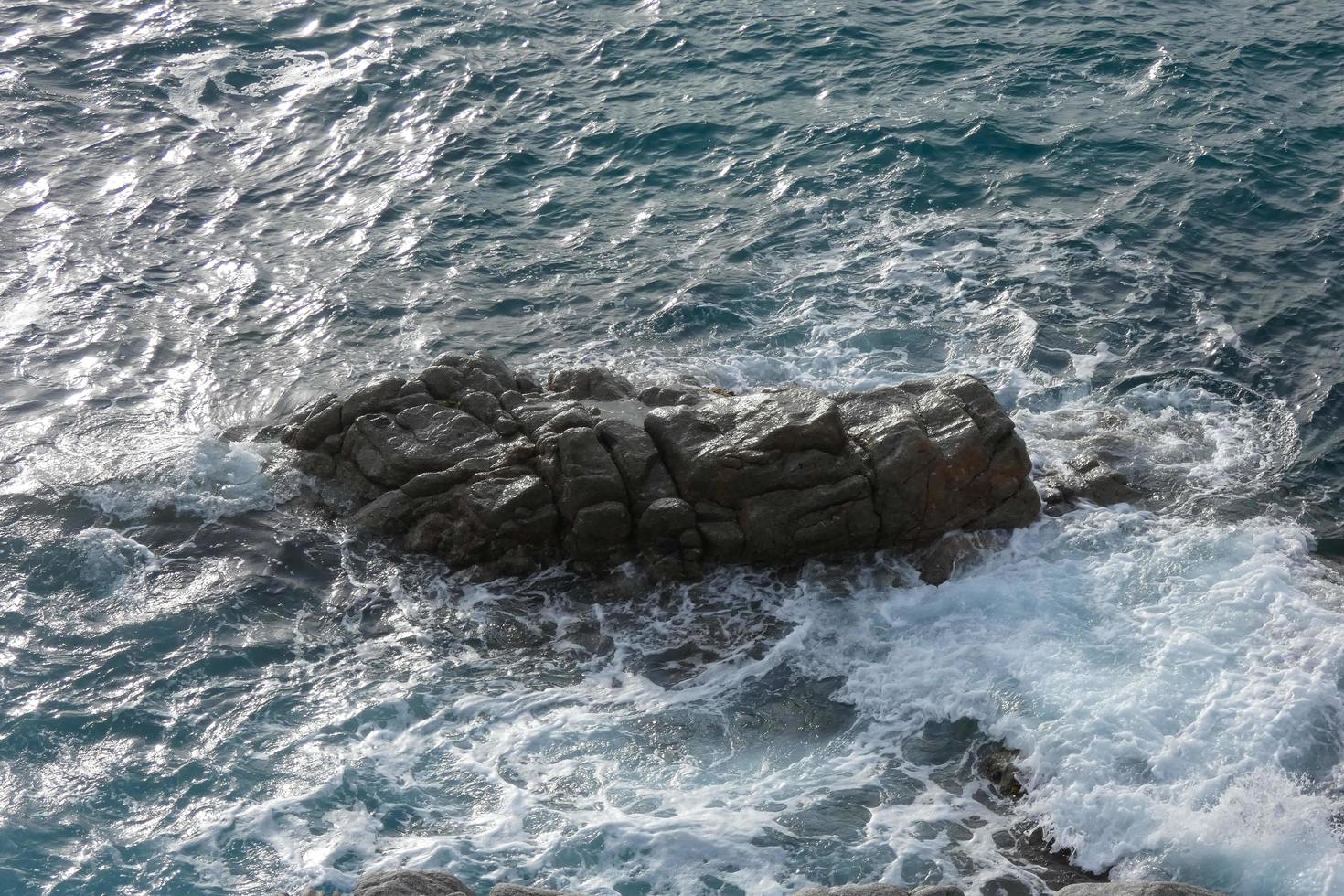 Costa brava and coastal path along the rugged coastline of northern catalonia, Spain photo