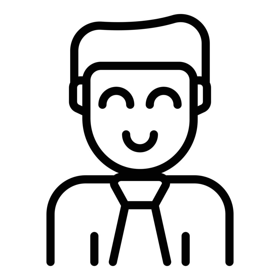 Compensation manager icon, outline style vector