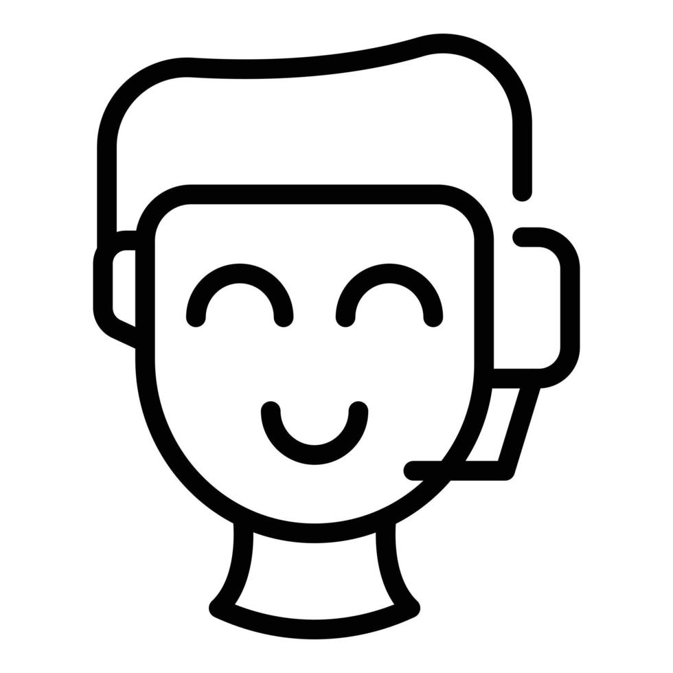 Compensation call center icon, outline style vector