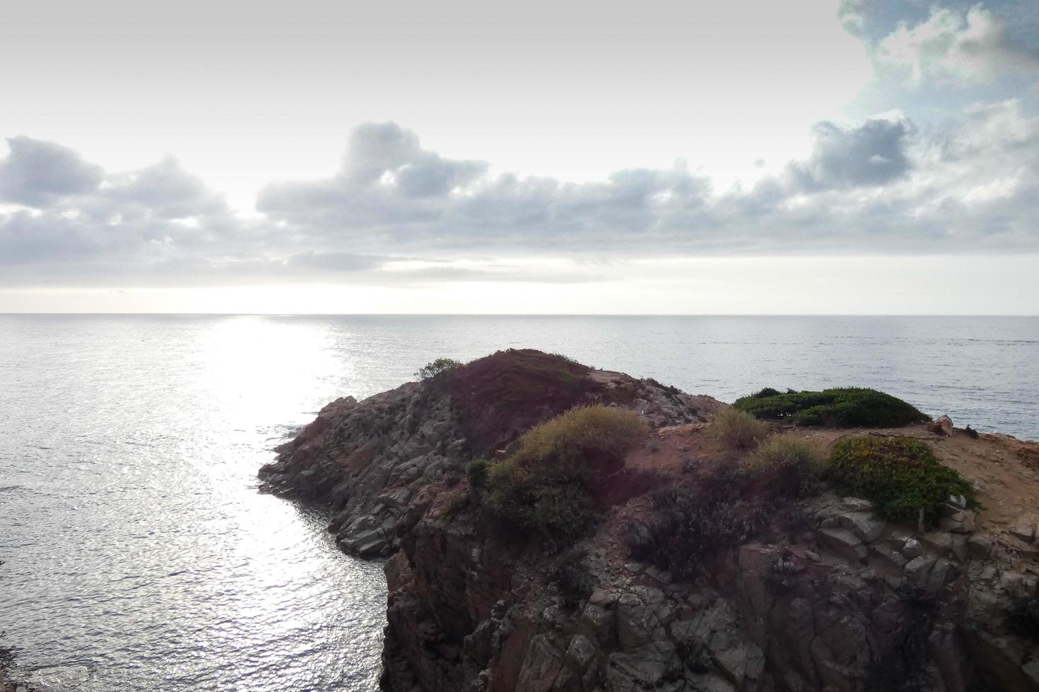 Costa brava and coastal path along the rugged coastline of northern catalonia, Spain photo