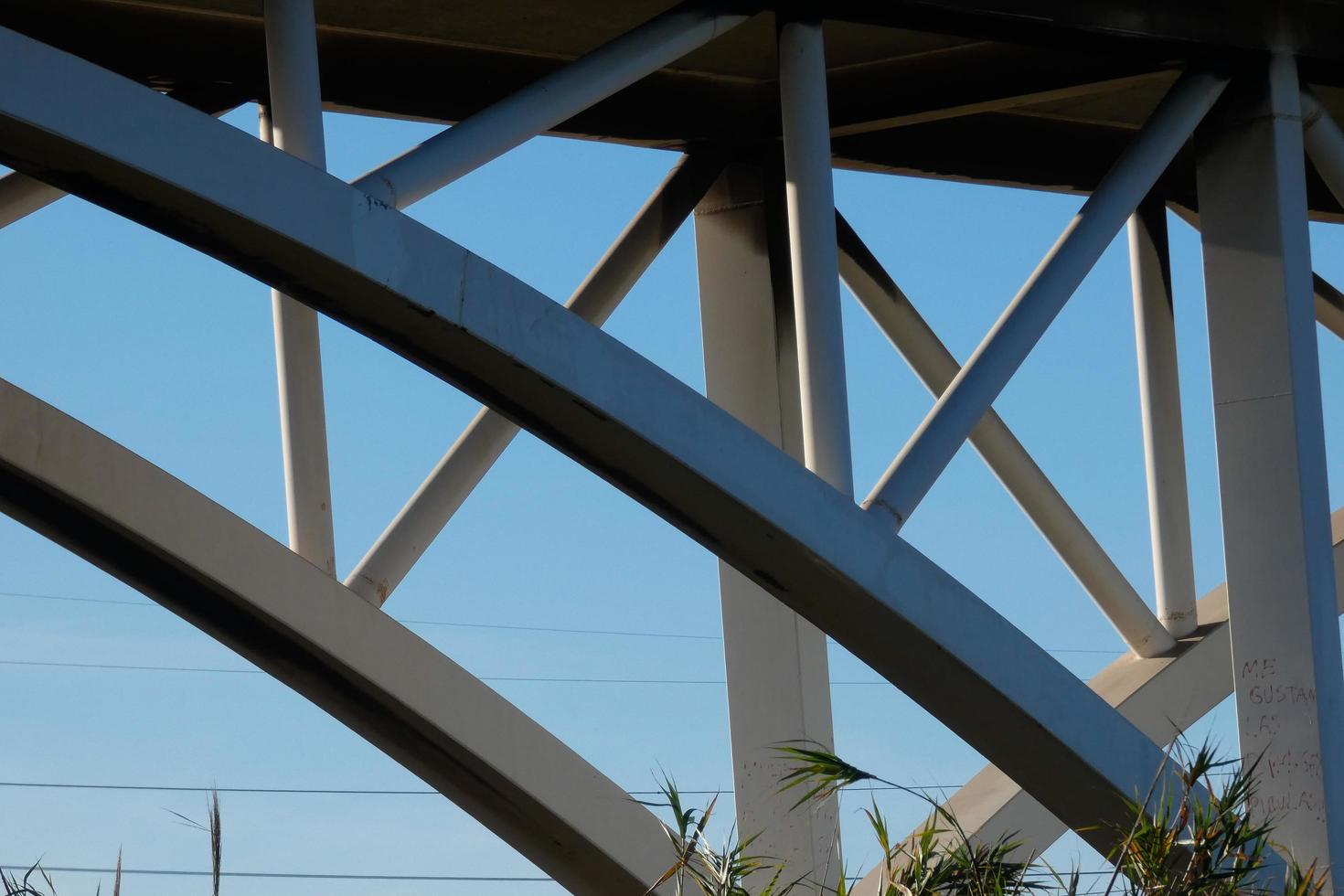 Modern bridge spanning a river, an engineering feat photo