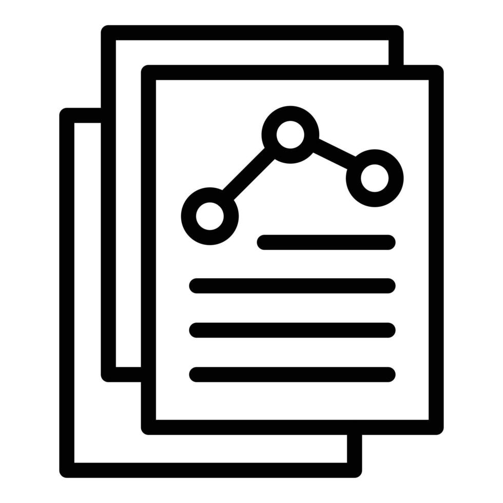 Liability scheme icon, outline style vector