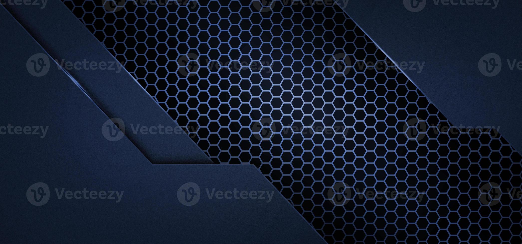 dark blue carbon abstract background photo