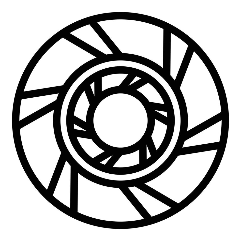 Clutch icon, outline style vector