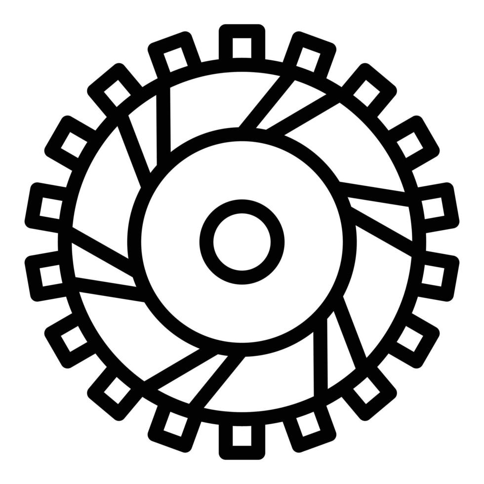 Auto clutch icon, outline style vector
