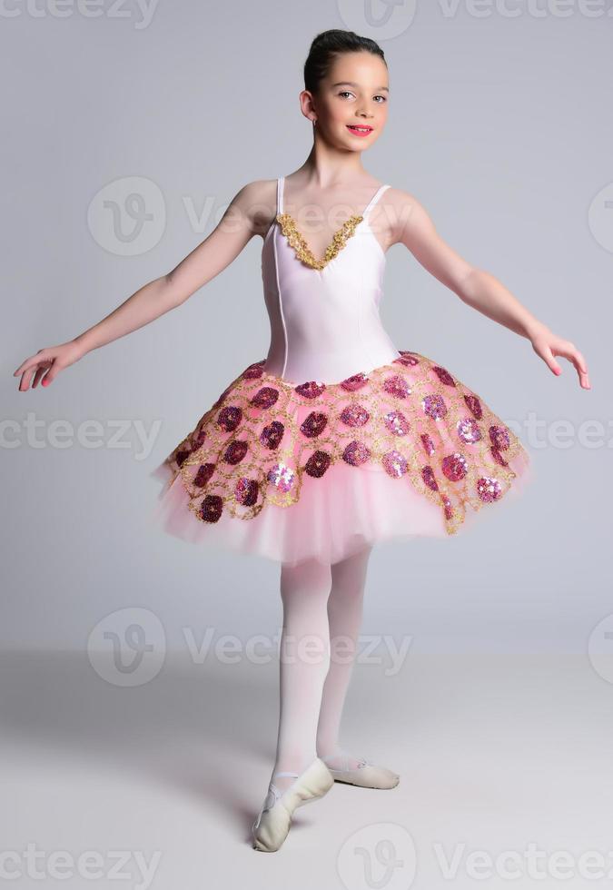 Beautiful girl ballet dancer. photo