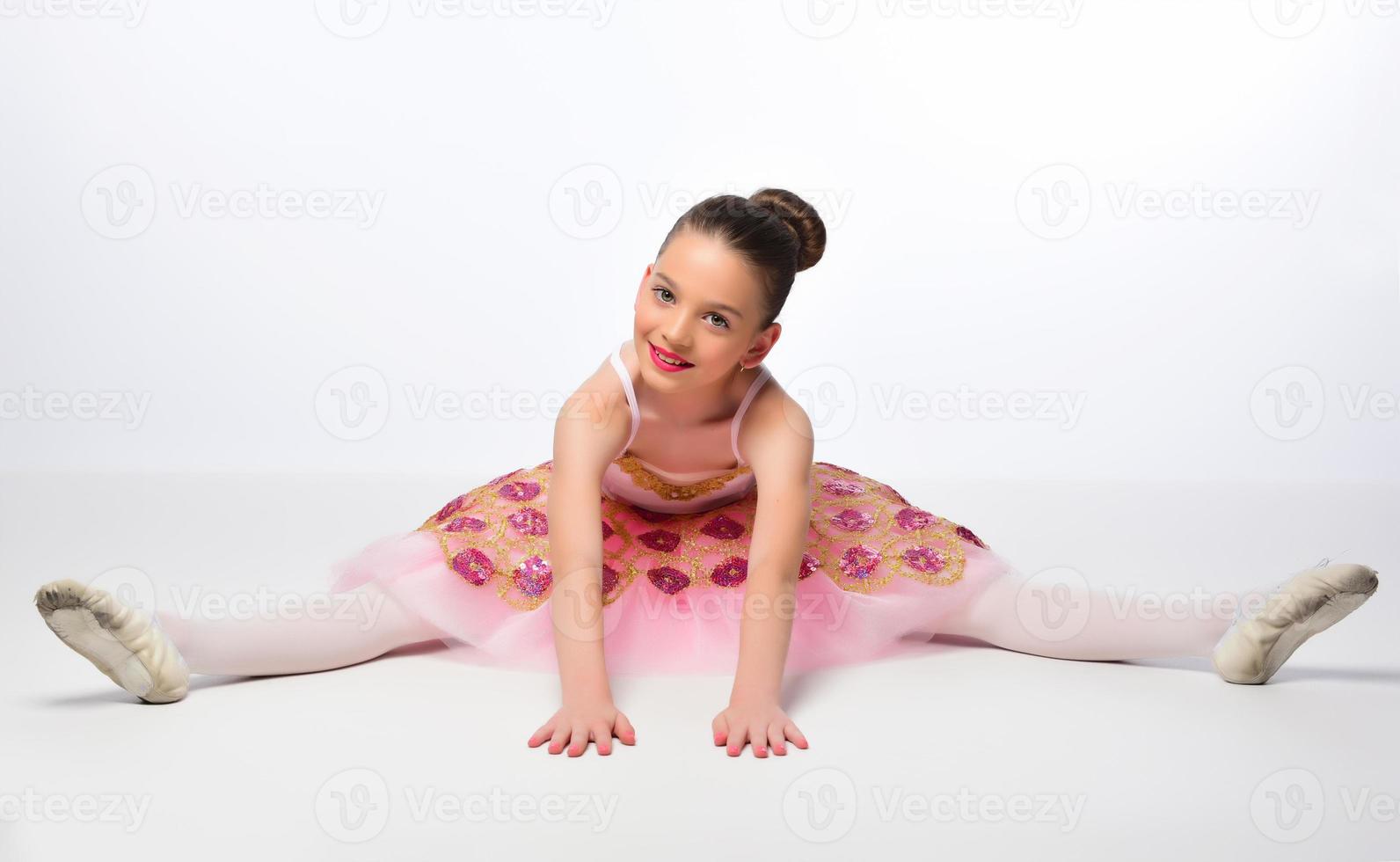 Beautiful girl ballet dancer. photo