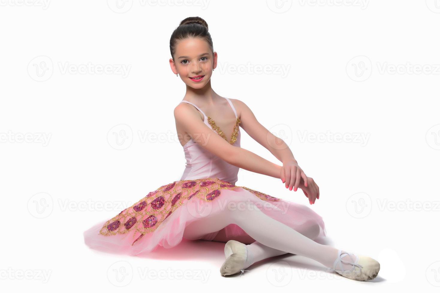 Beautiful girl ballet dancer. photo