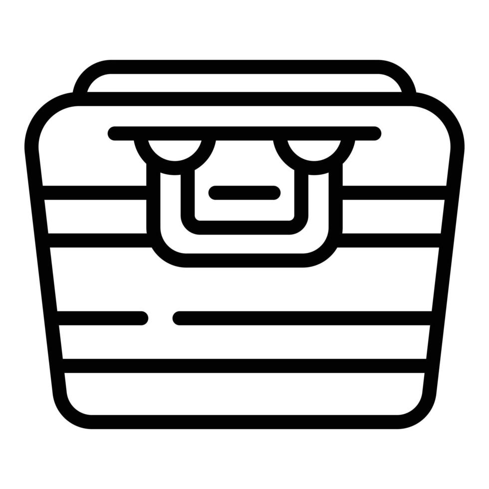 Aquapark bag icon, outline style vector