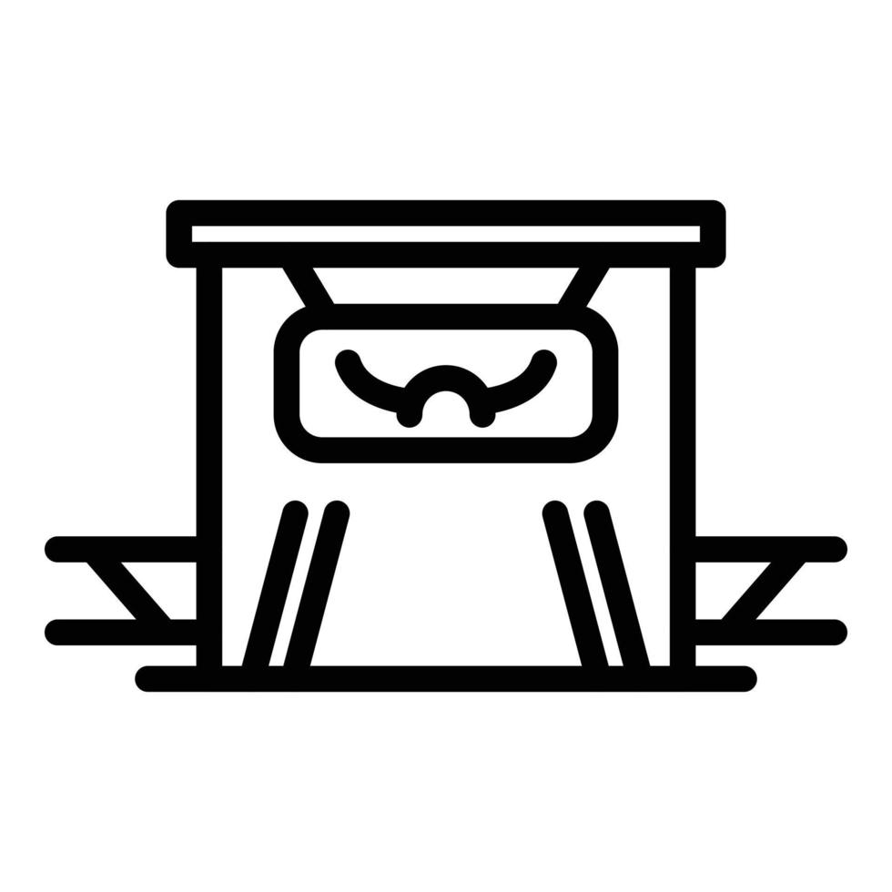 Ranch welcome icon, outline style vector