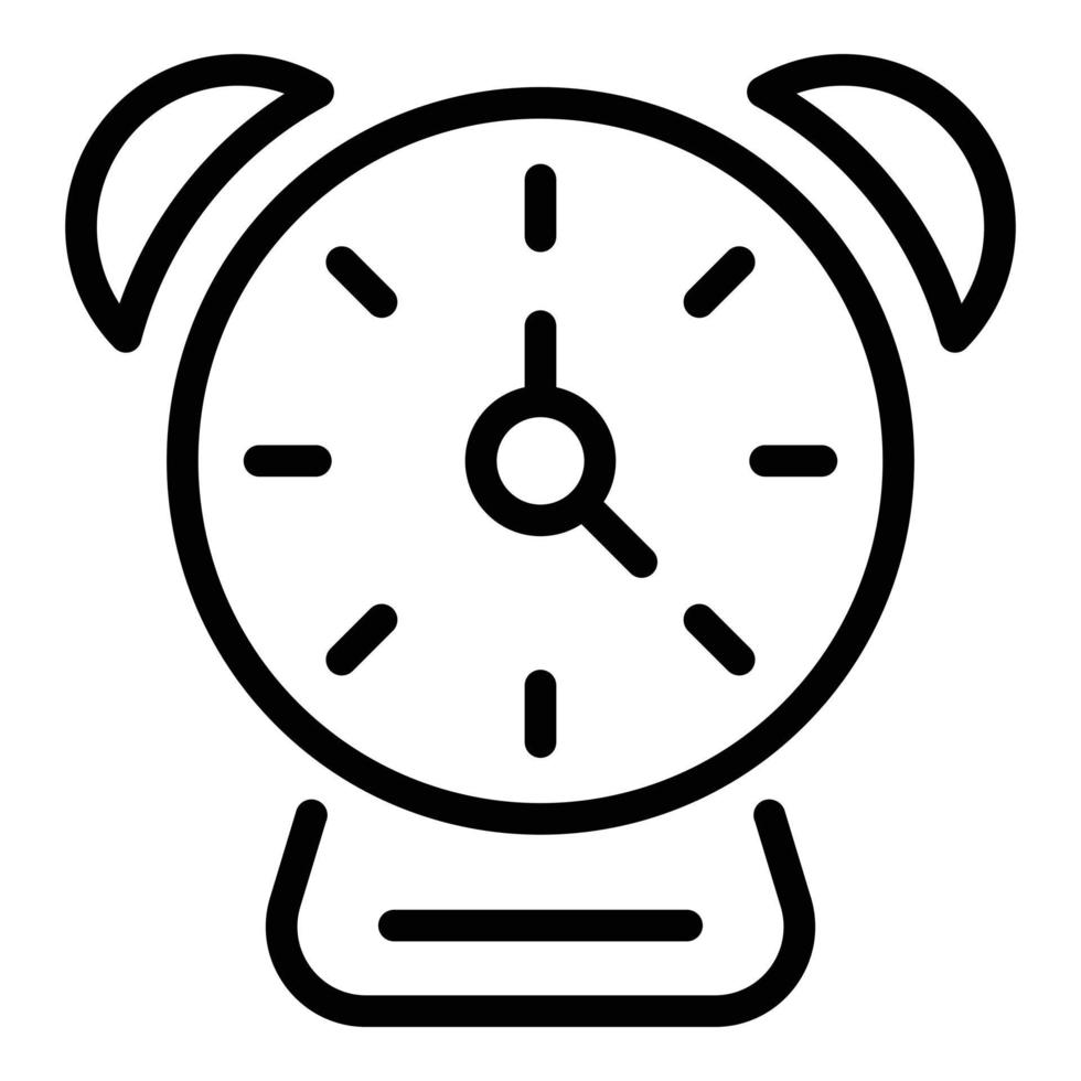 School lunch time icon, outline style vector