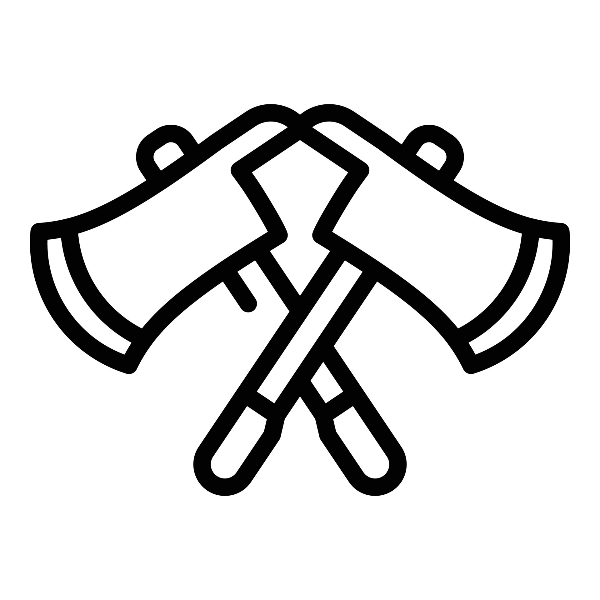 Axe deforestation icon, outline style 15899539 Vector Art at Vecteezy