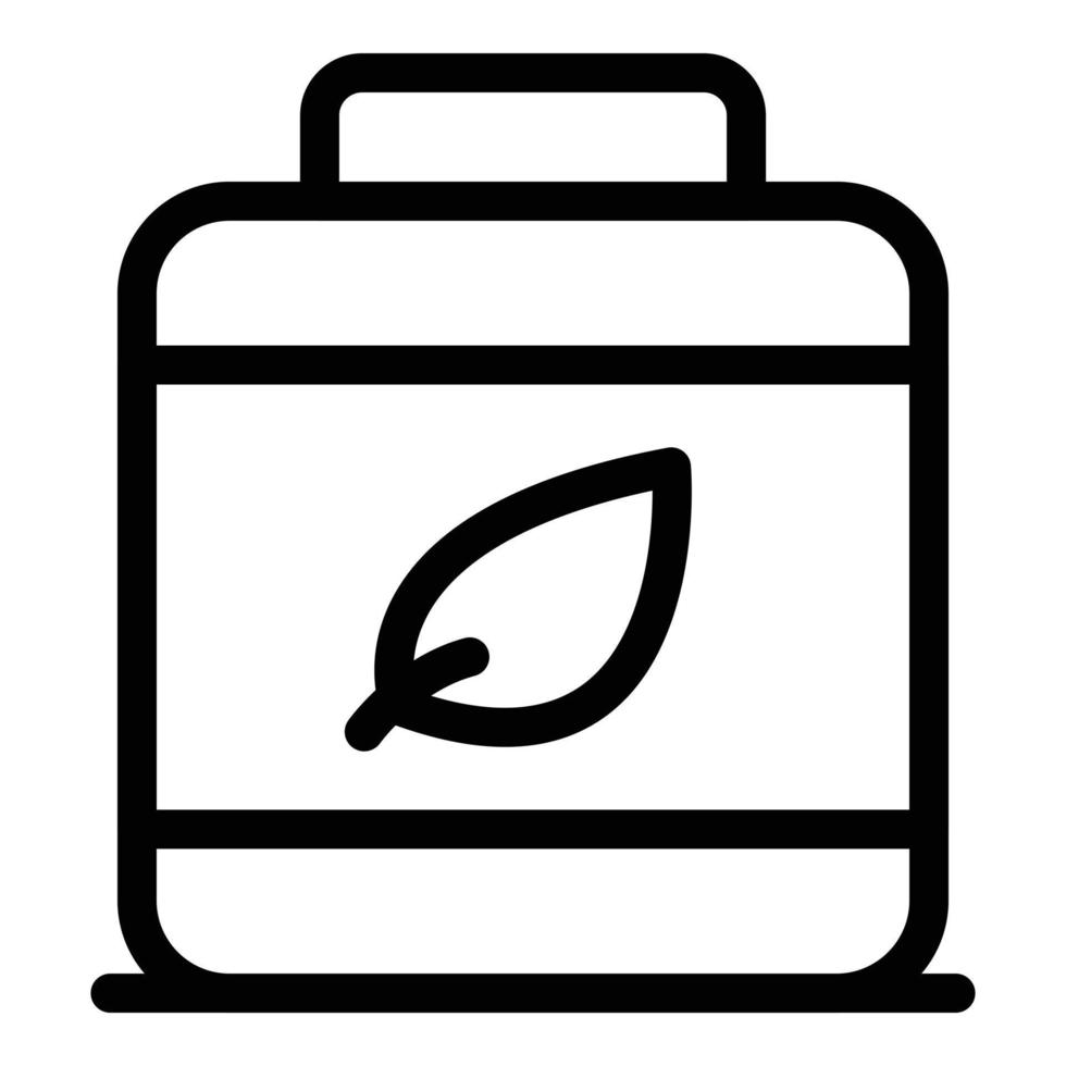 Herbal nutrient icon, outline style vector