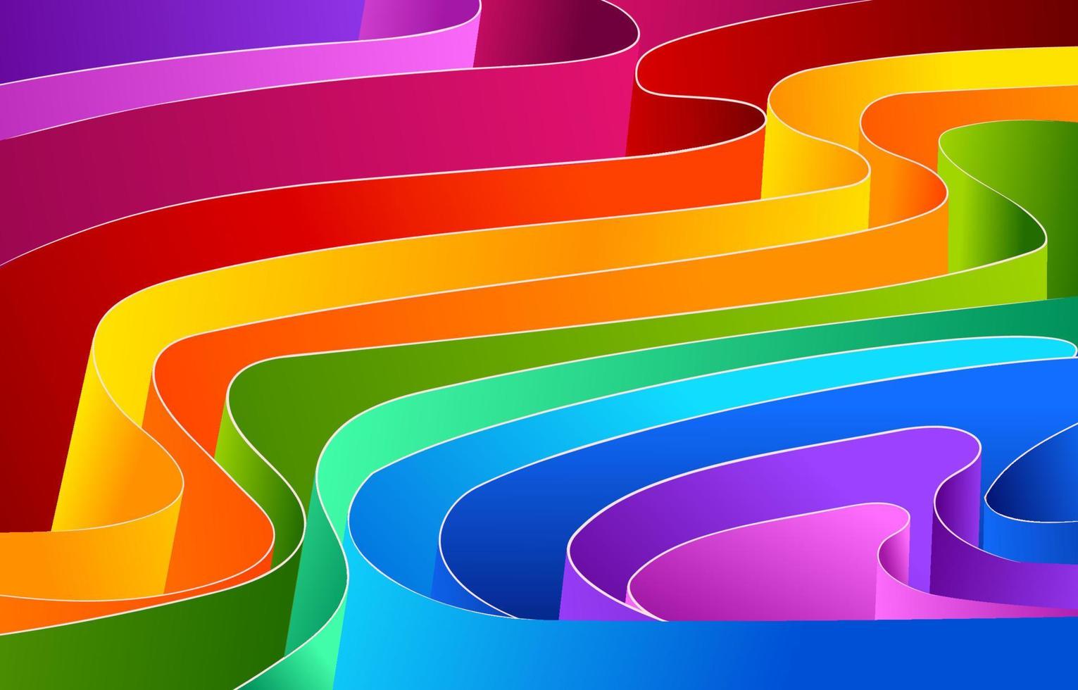 fondo de arco iris de colores vector