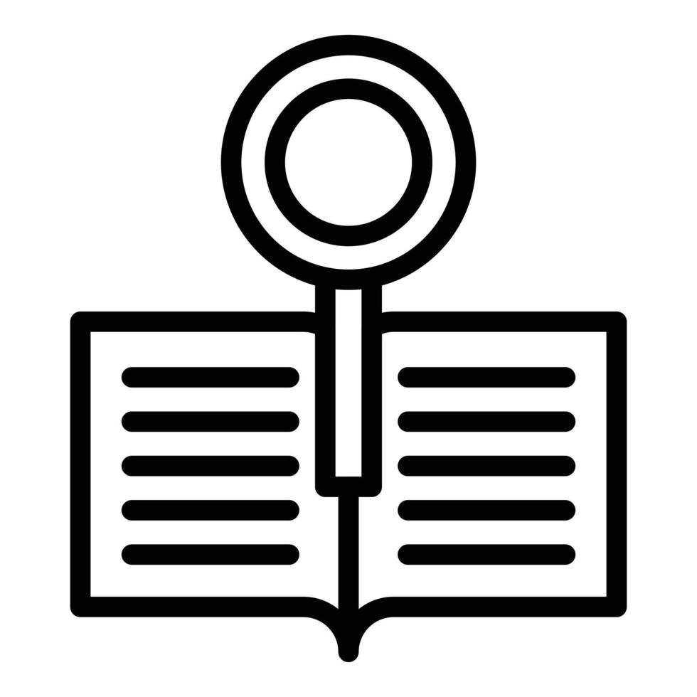 Project documentation icon, outline style vector