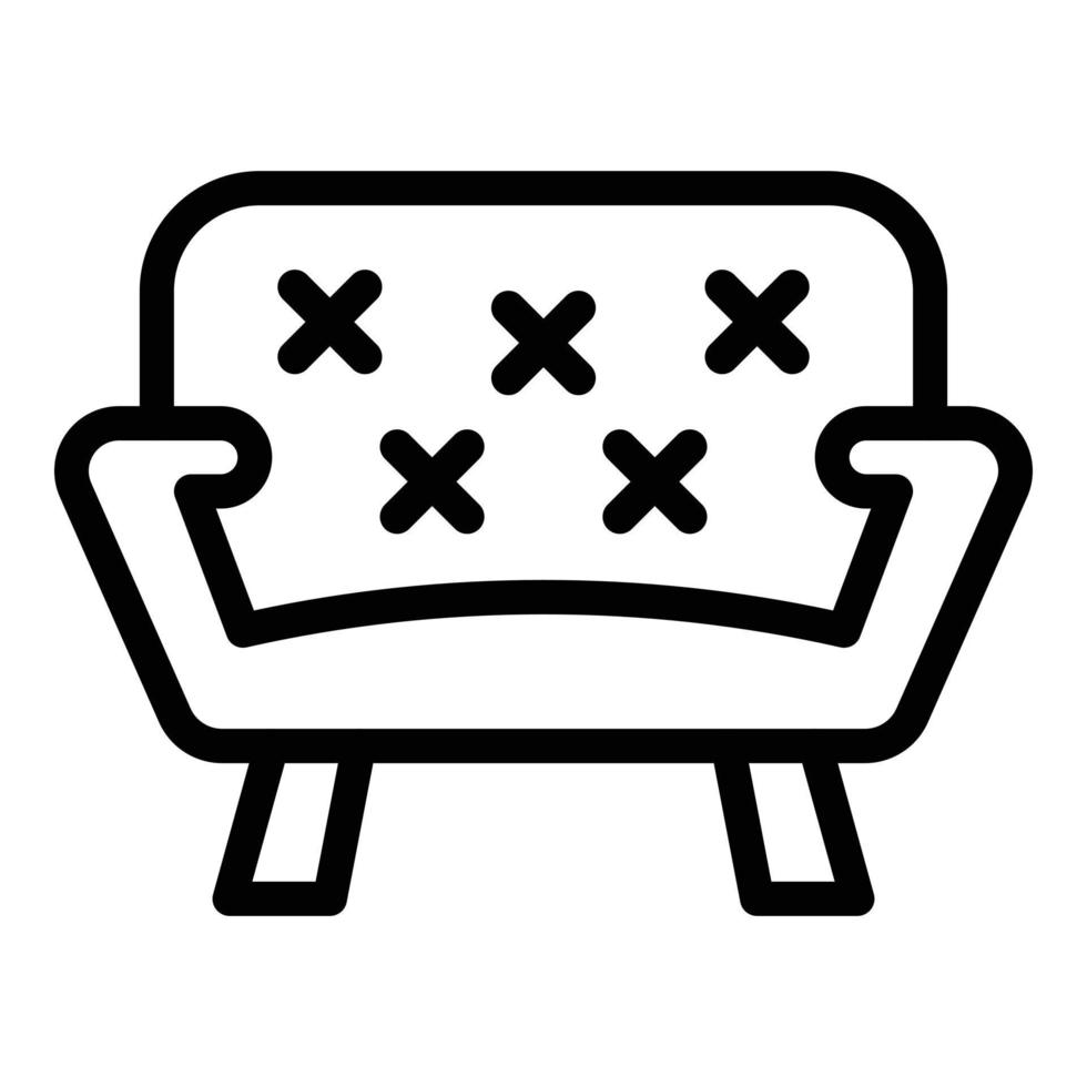 Lounge area icon, outline style vector