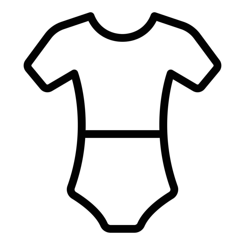 Ballet body cloth icon, outline style vector