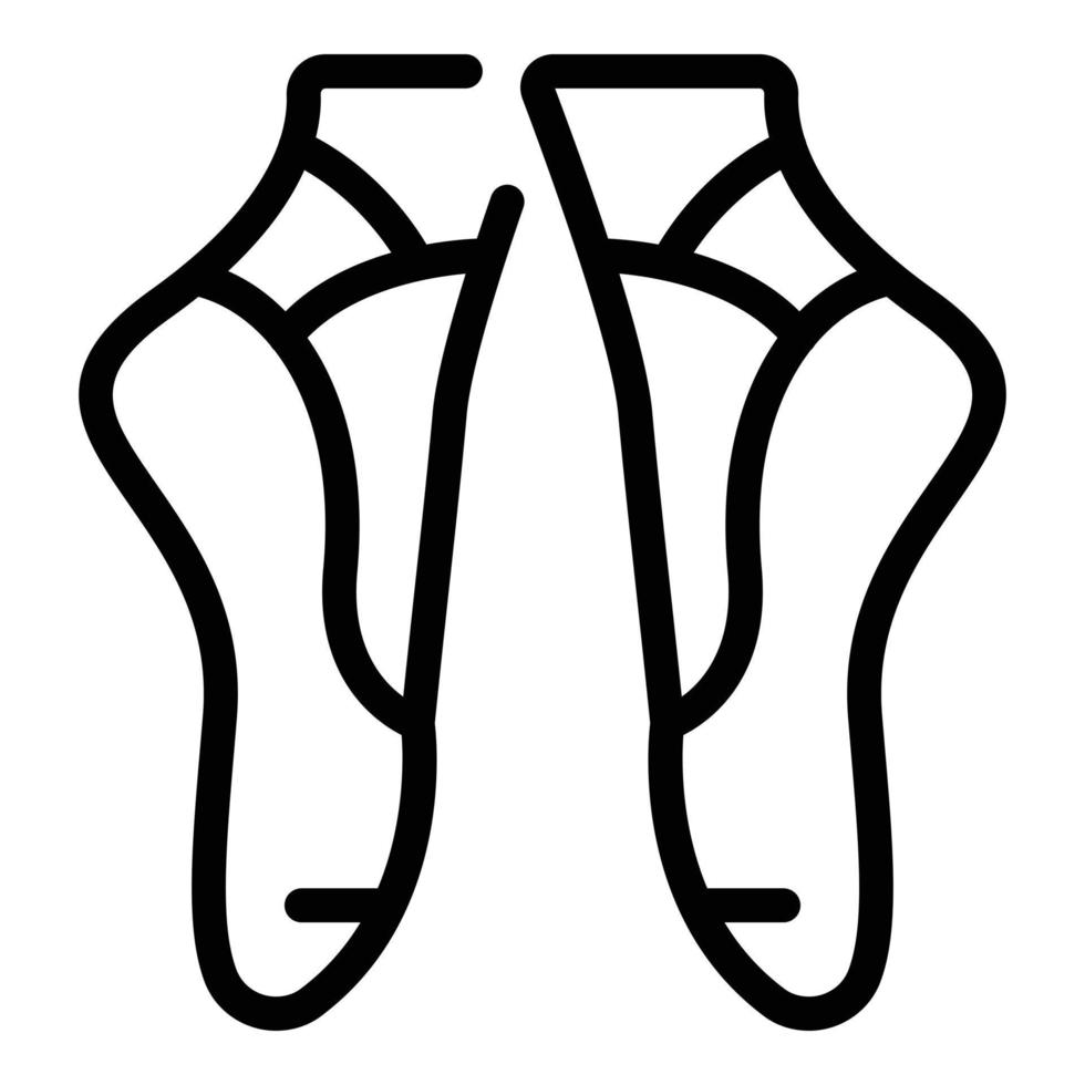 Ballet equipment icon, outline style vector