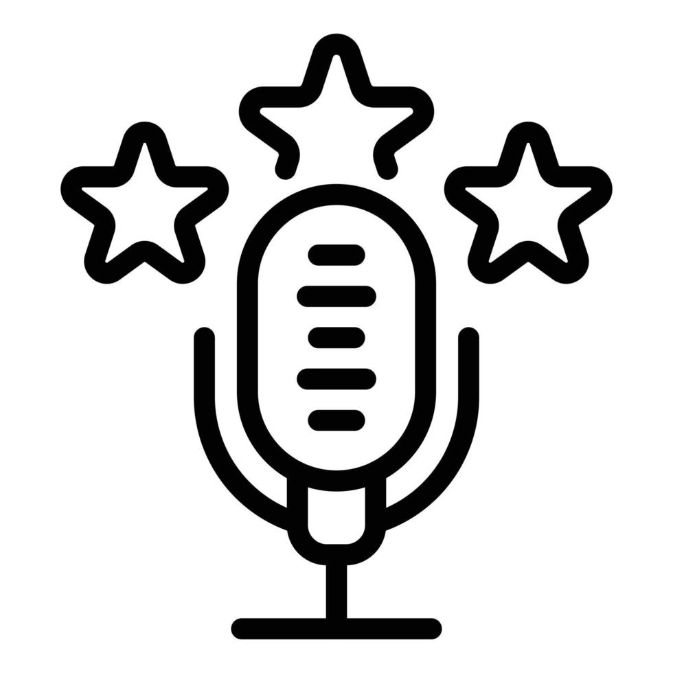 Reputation value icon, outline style vector