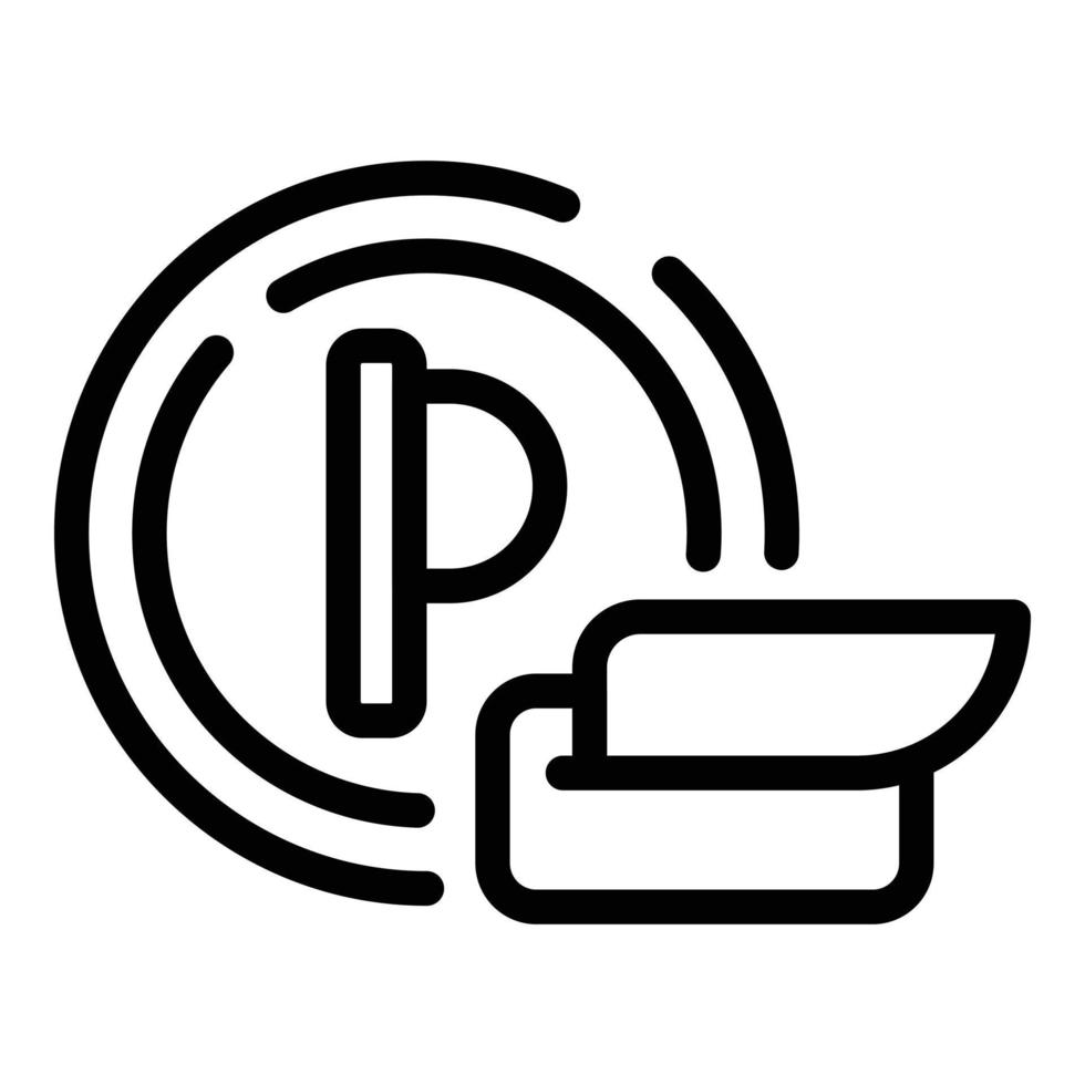 Parking fee icon, outline style 15900058 Vector Art at Vecteezy
