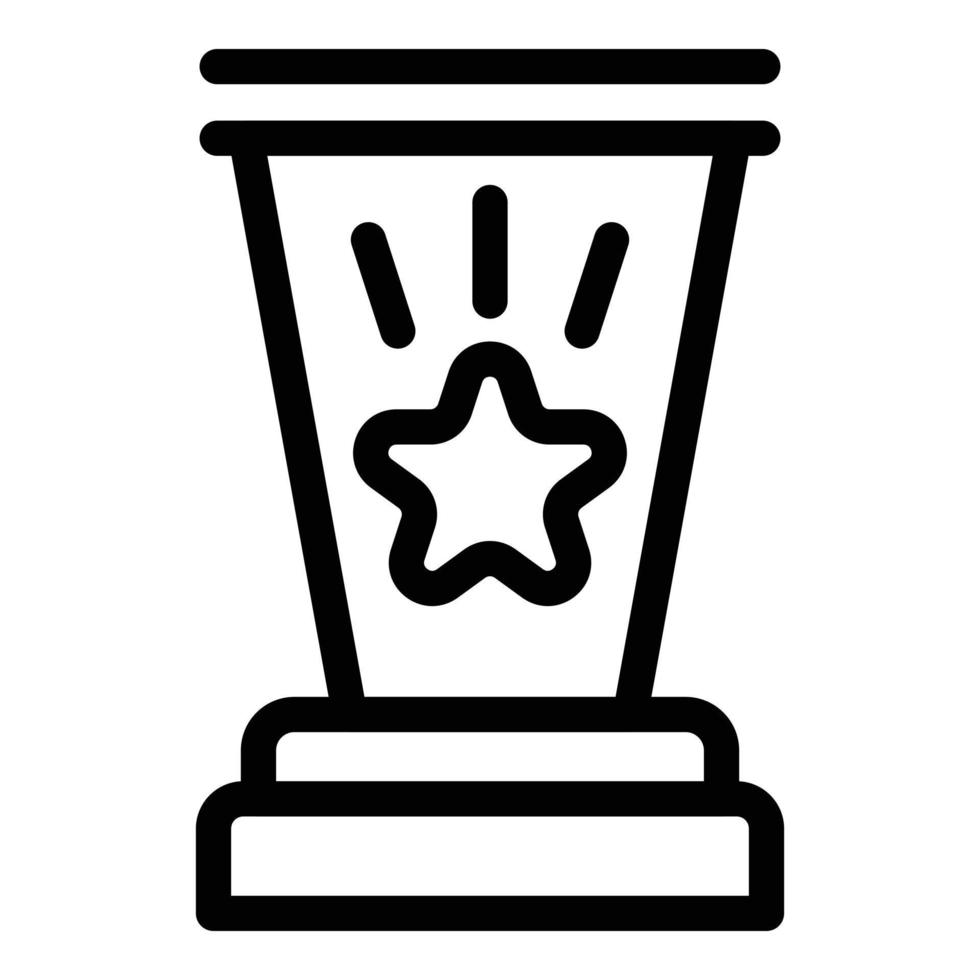 Ranking icon, outline style vector