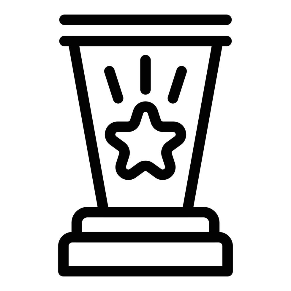 Ranking icon, outline style vector