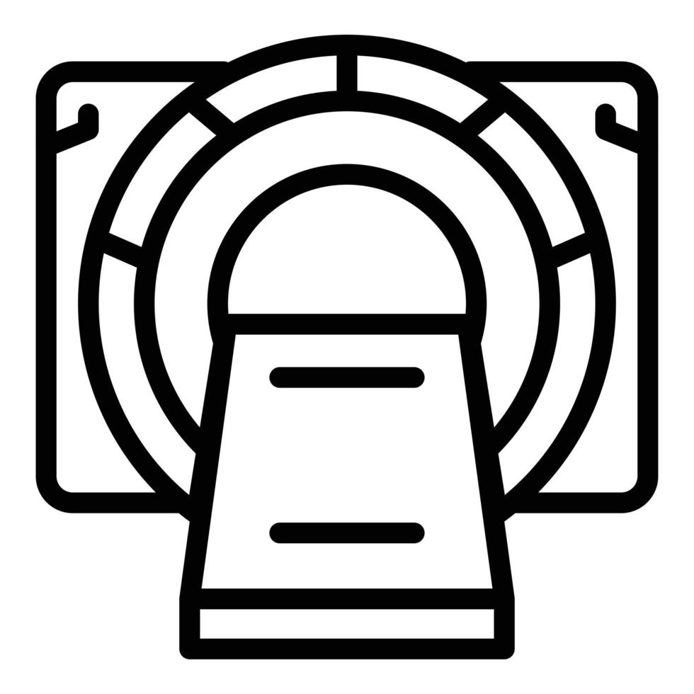 Mrt equipment icon, outline style vector