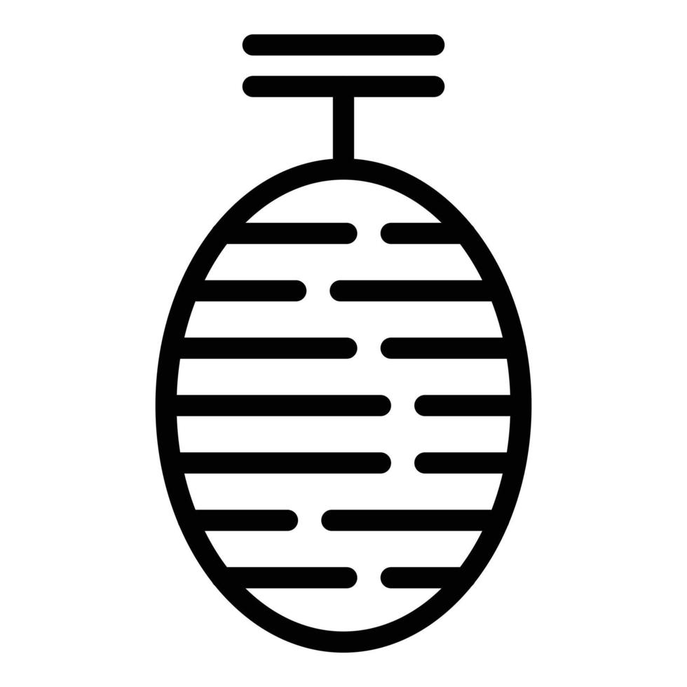 Thread production icon, outline style vector