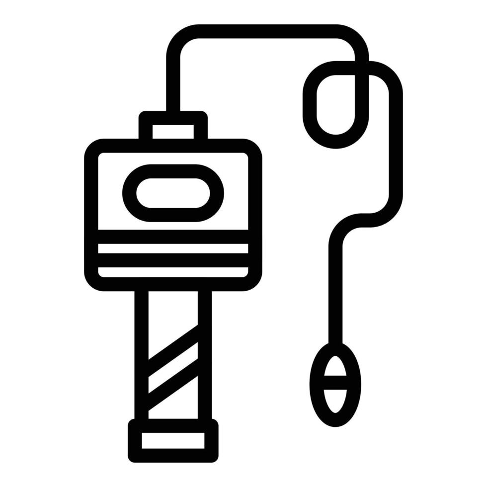 Surgical endoscope icon, outline style vector