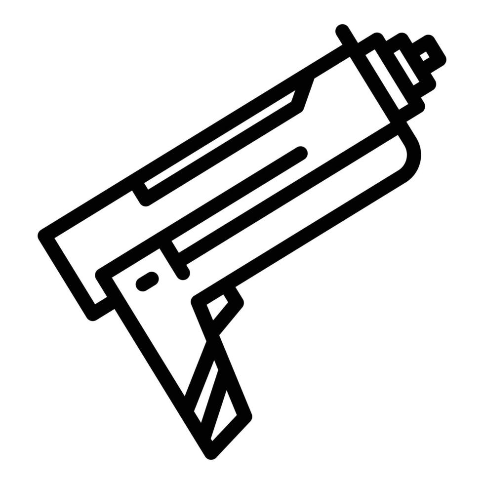 Caulking tool icon, outline style vector