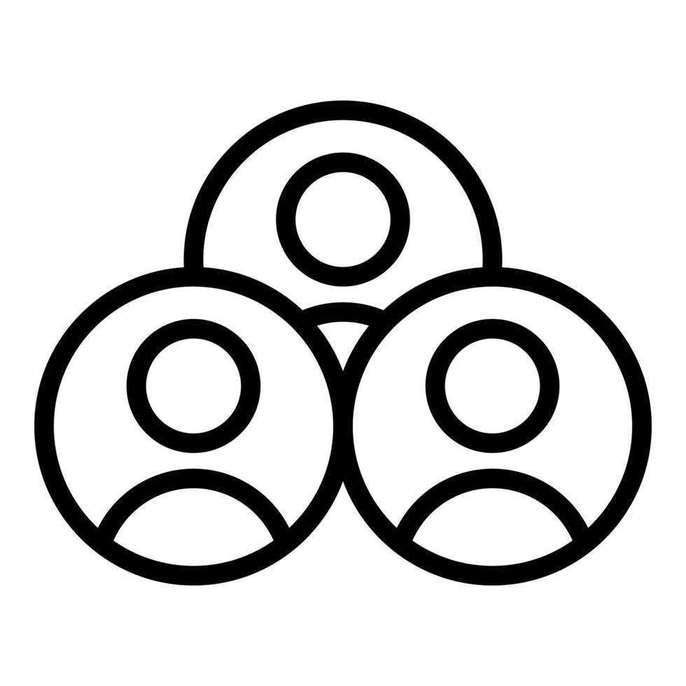 Crew staff icon, outline style vector