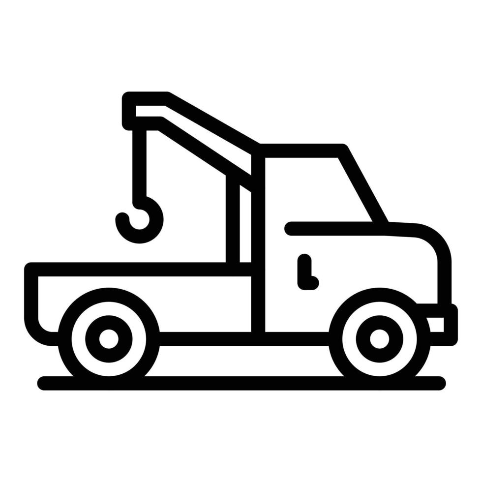 Trade car icon, outline style vector