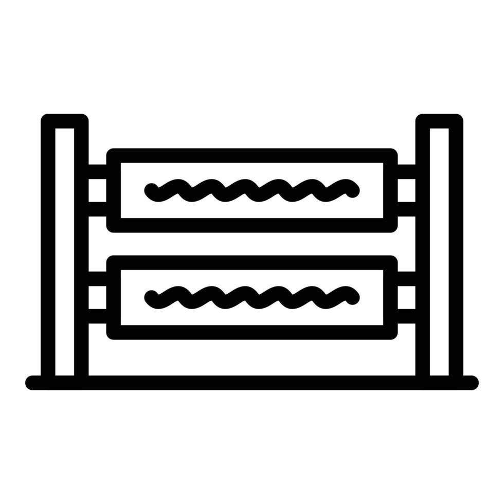 Medical uv light icon, outline style vector