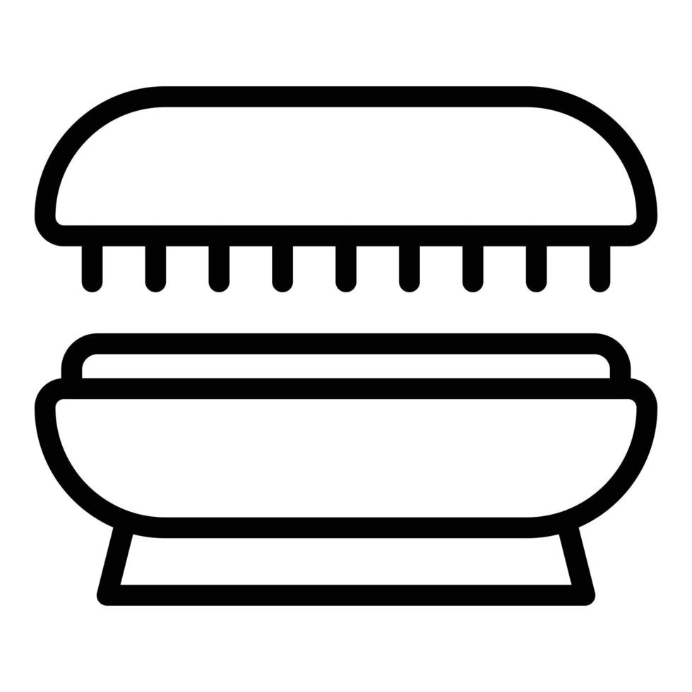 Sunburn solarium icon, outline style vector
