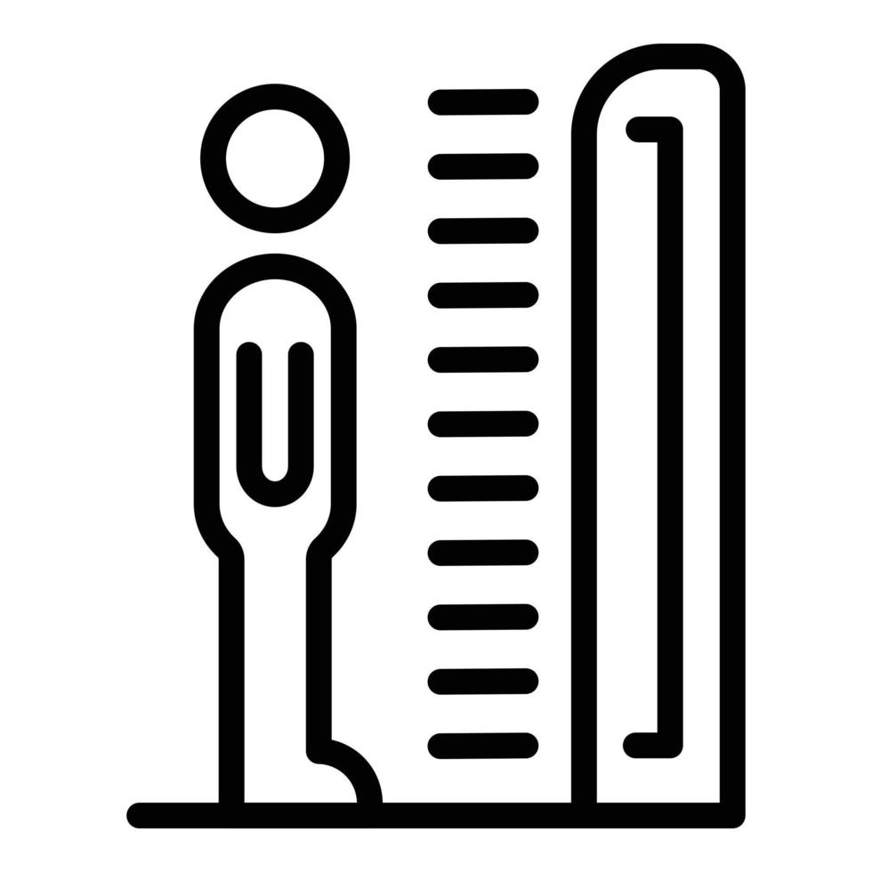 Solarium tan icon, outline style vector