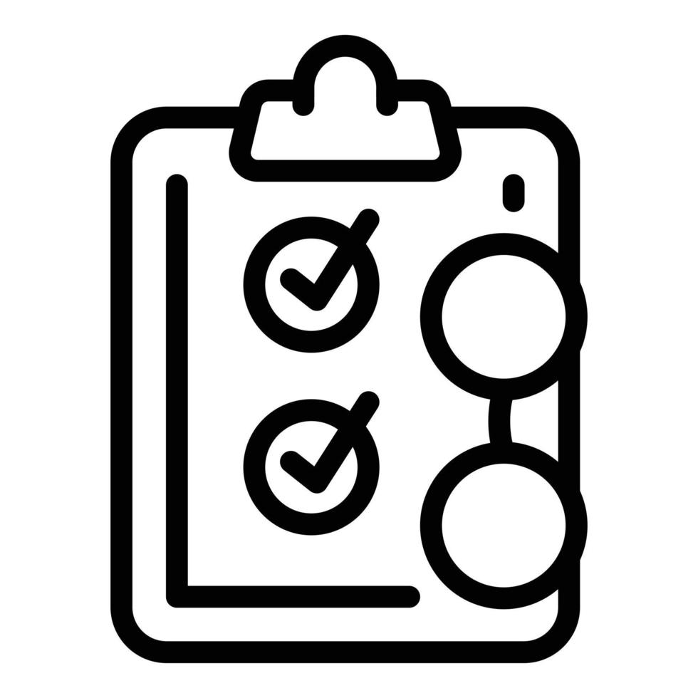 Career form icon, outline style vector