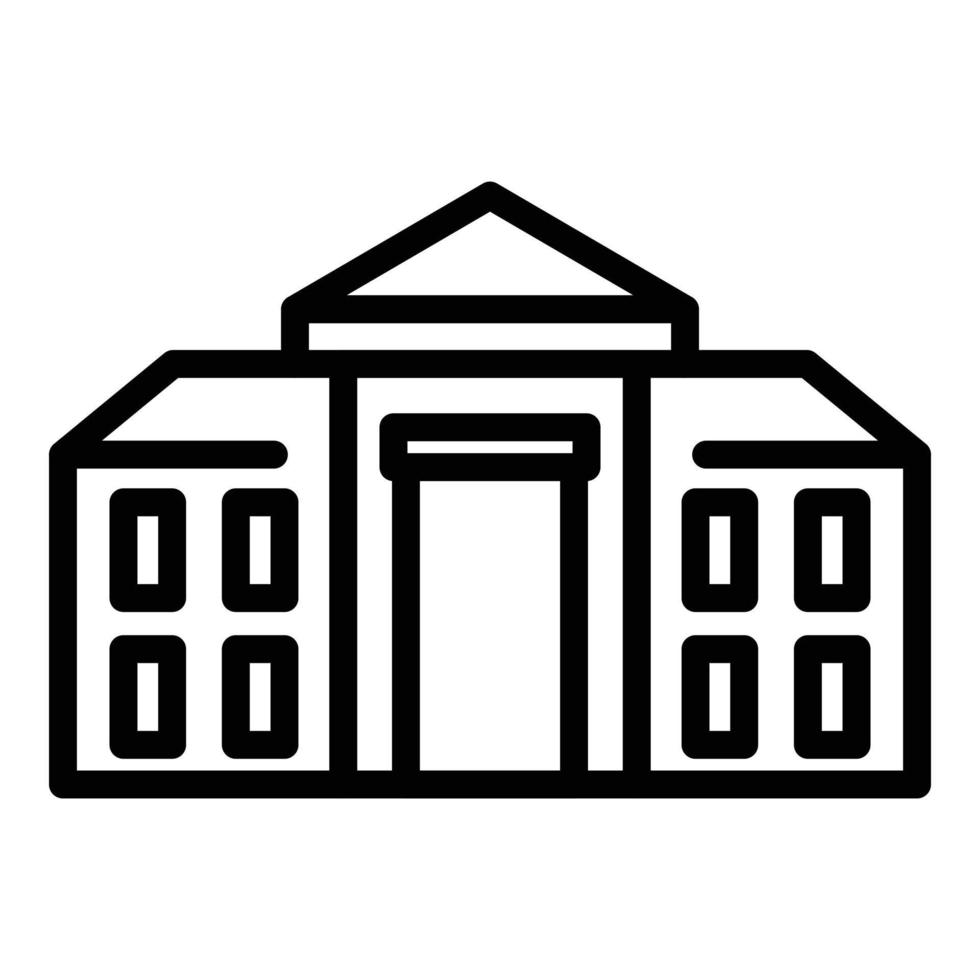 Academic campus icon, outline style vector