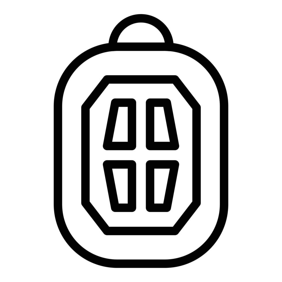Security car keyless icon, outline style vector