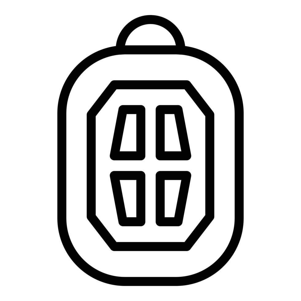 Security car keyless icon, outline style vector