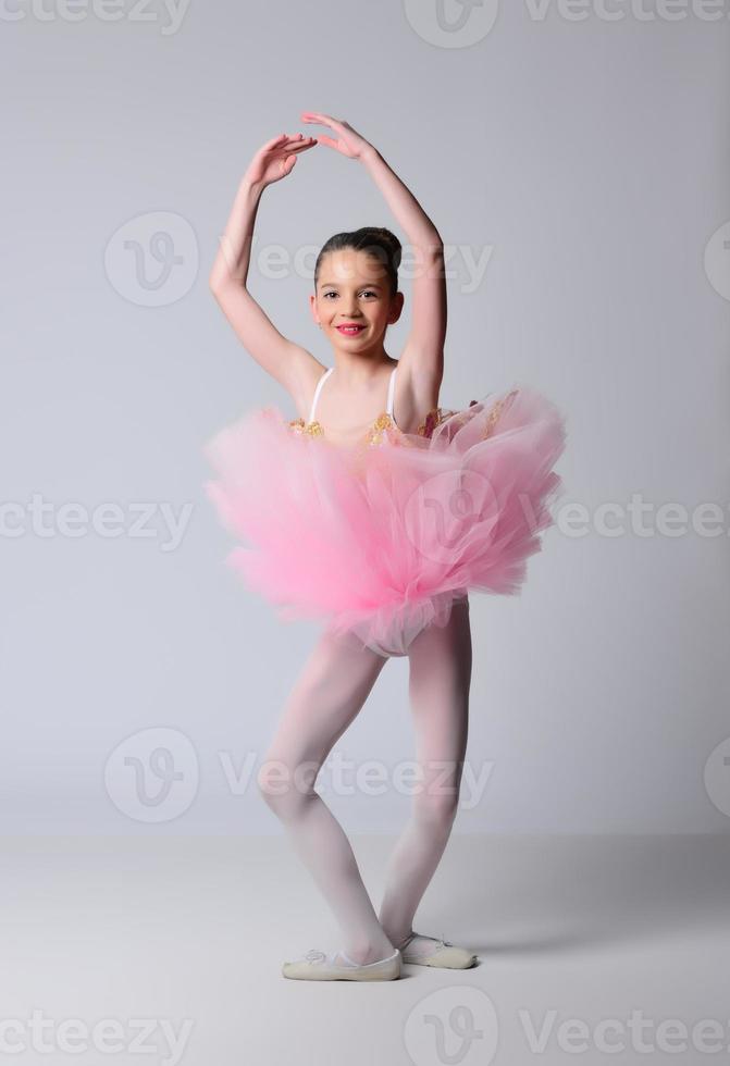 Beautiful girl ballet dancer. photo