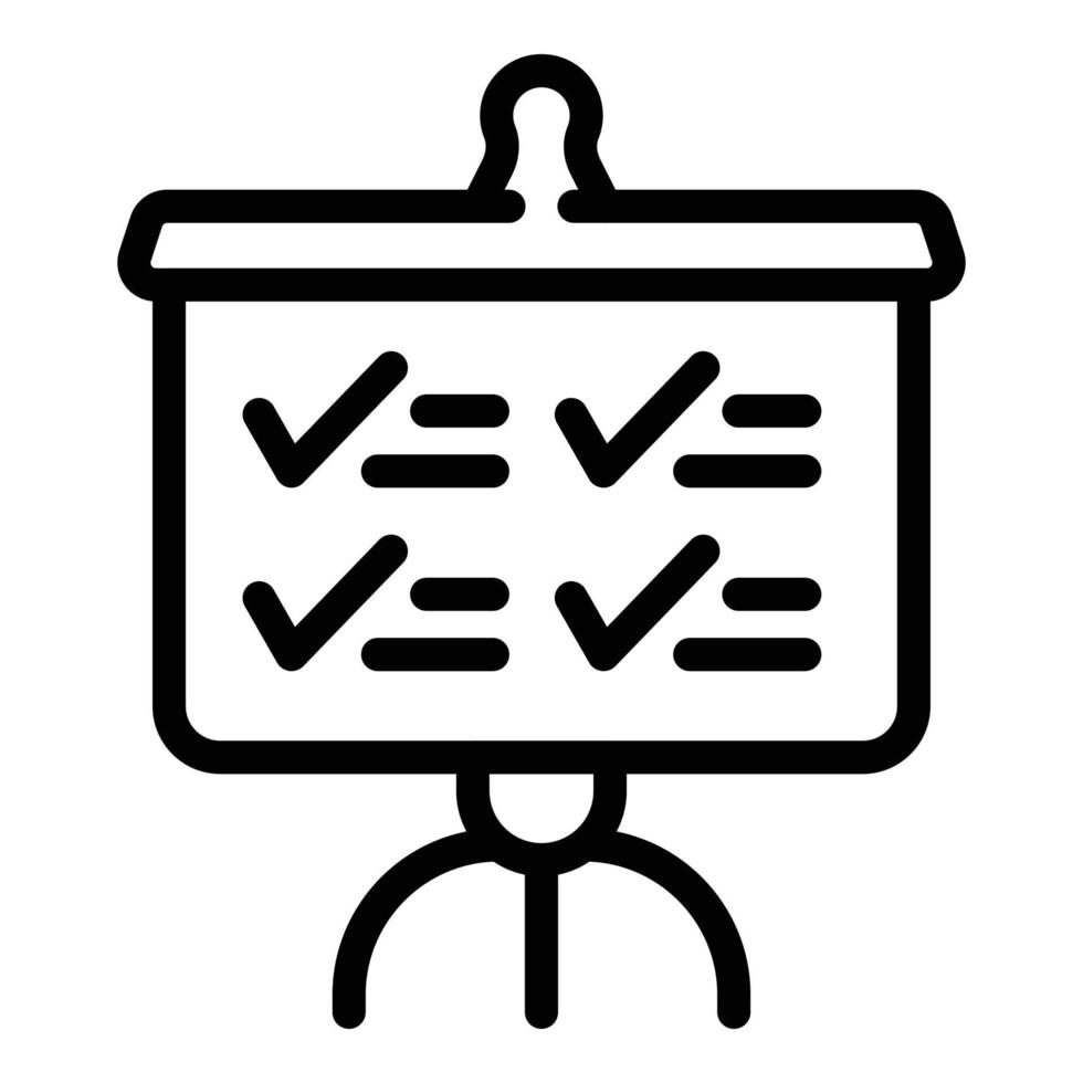 Dashboard career icon, outline style vector
