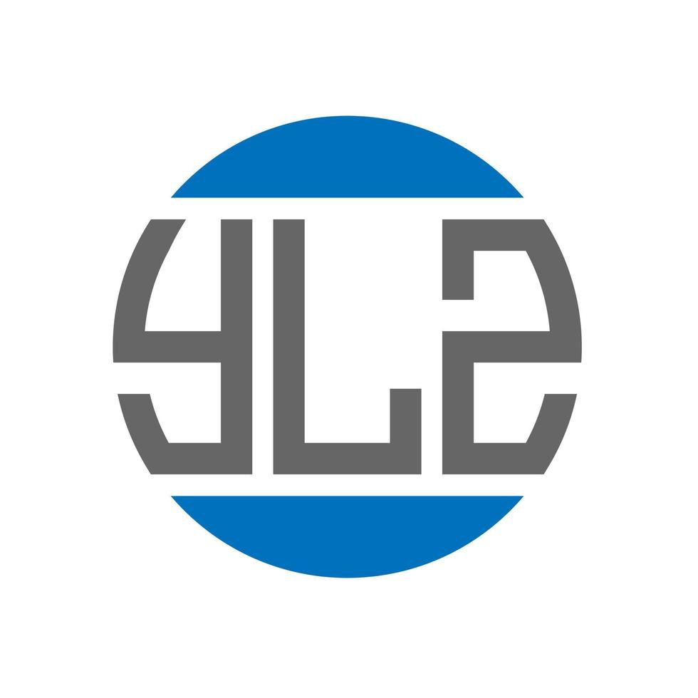 YLZ letter logo design on white background. YLZ creative initials