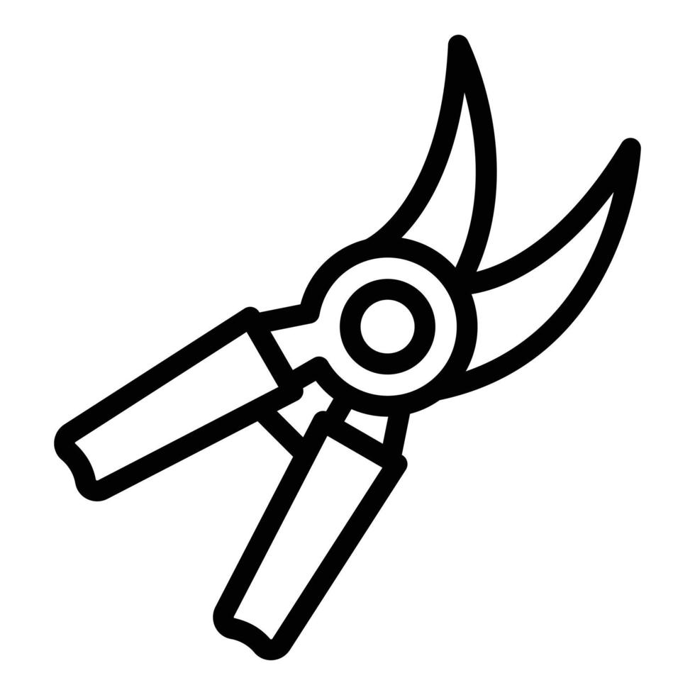Farm shears icon, outline style vector