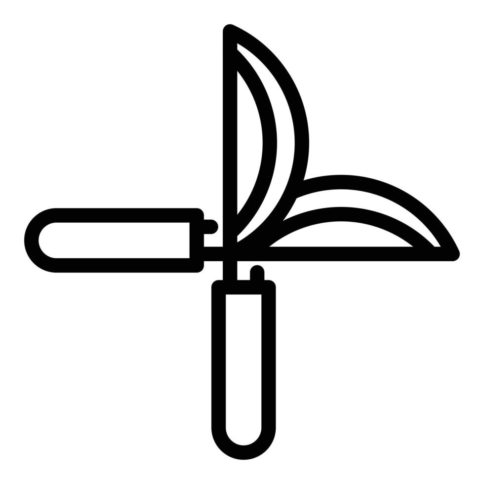 Farm pruners icon, outline style vector