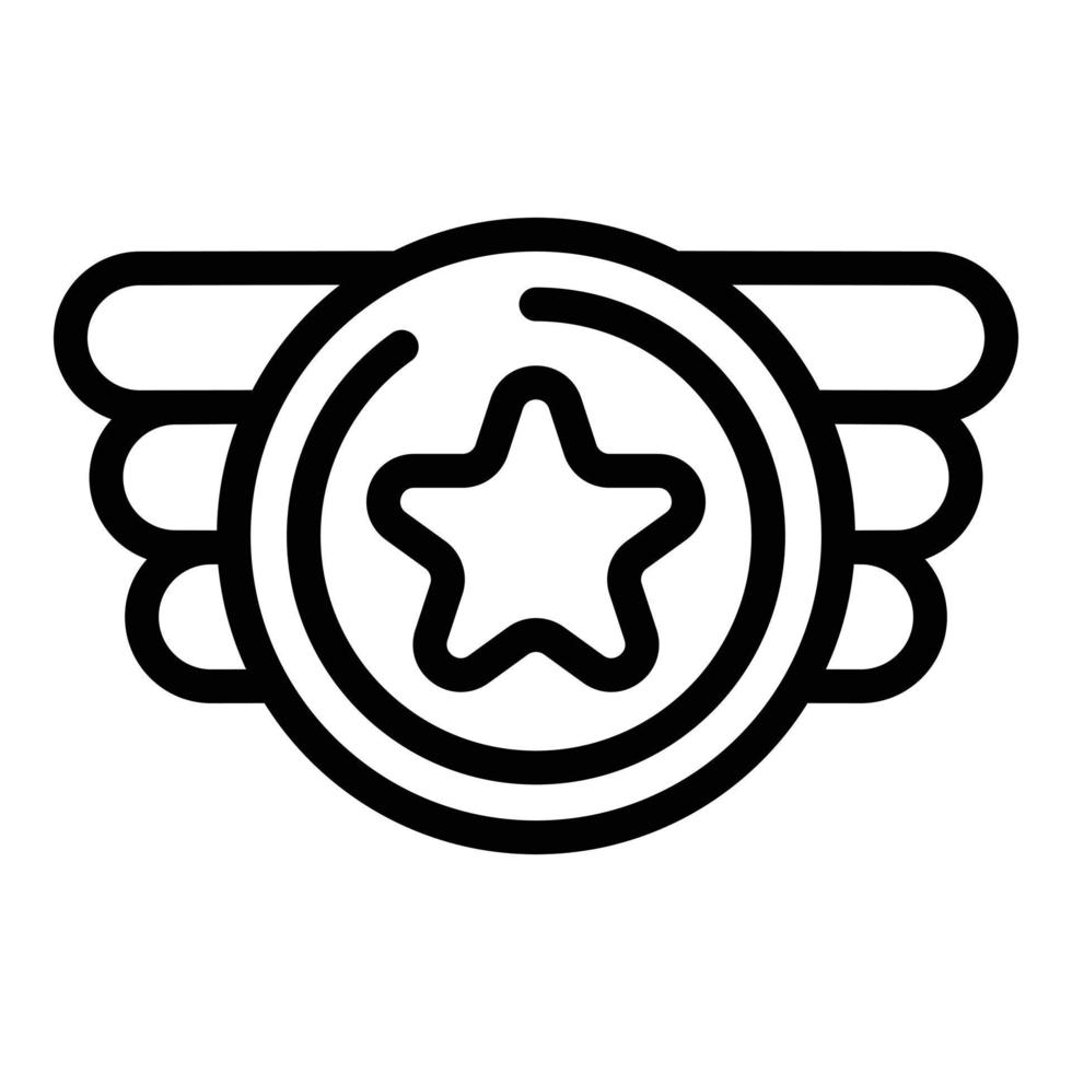 Champion prize icon, outline style vector