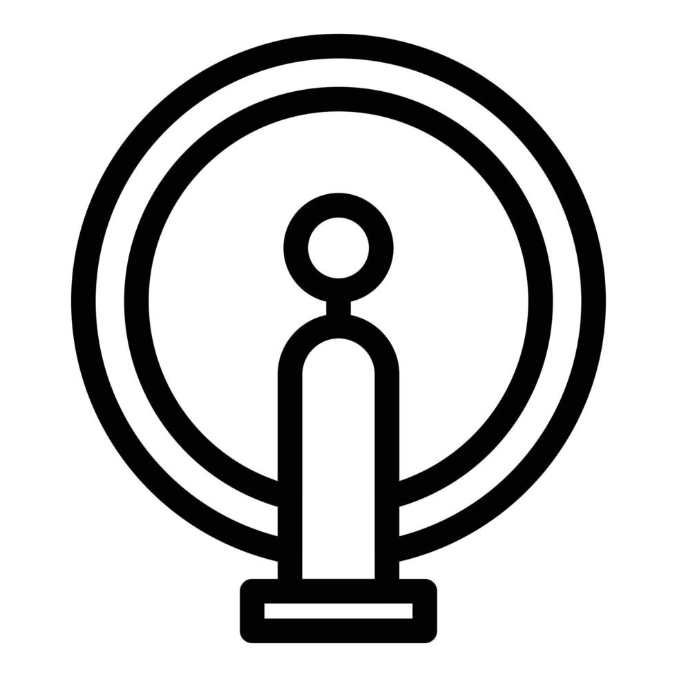 Perpetual motion icon, outline style vector