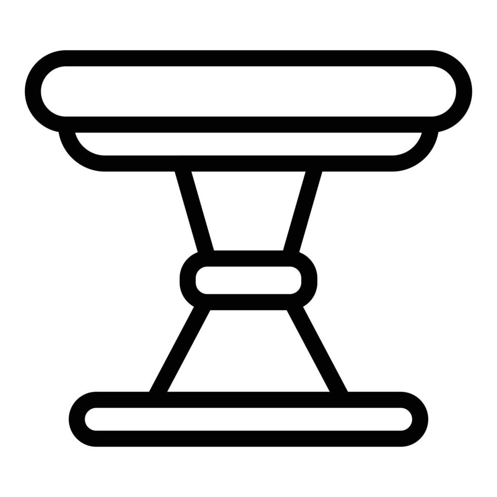 icono de mesa de cocina, estilo de esquema vector