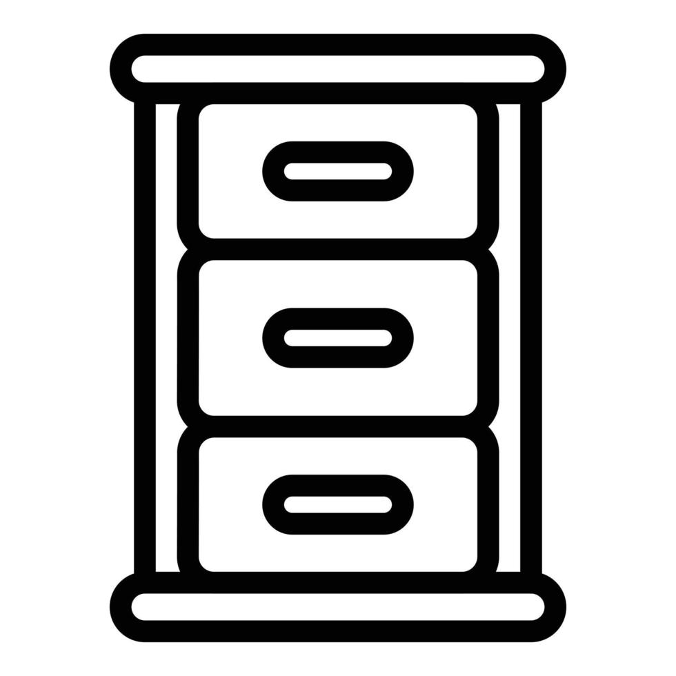 Store kitchen cabinet icon, outline style vector